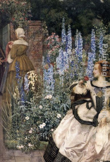 They toil not, neither do they spin painting - Eleanor Fortescue-Brickdale They toil not, neither do they spin art painting